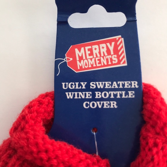 NWT Light Up Ugly Sweater Wine Bottle Cover - Picture 3 of 5